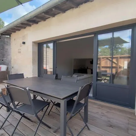 Maison En Pierre Renovee Les Artigues-de-Lussac Exterior foto